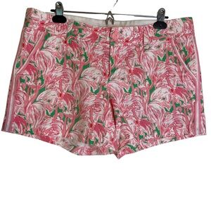 Lilly Pulitzer Callahan Shorts Pink Flamingo  Sz 12 Preppy Vacay